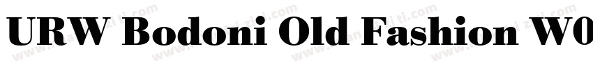 URW Bodoni Old Fashion W01 Md字体转换